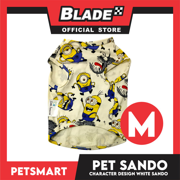 Pet Sando Character Design, White Color (Medium) Perfect Fit for Dogs and Cats