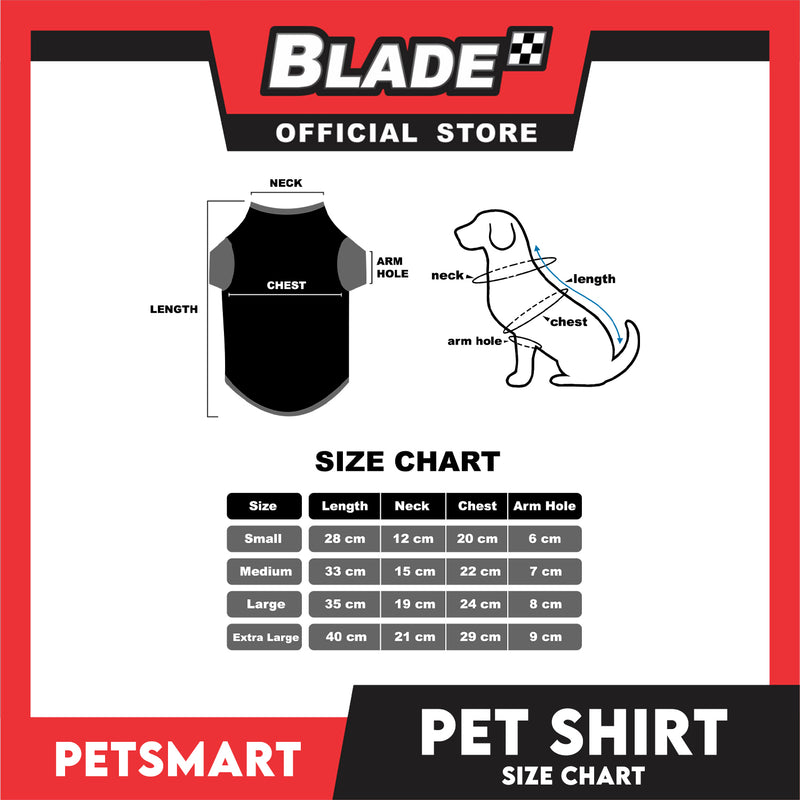 Pet T-Shirt, Cars and Planes Design, White Color (Small) Perfect Fit for Dogs and Cats