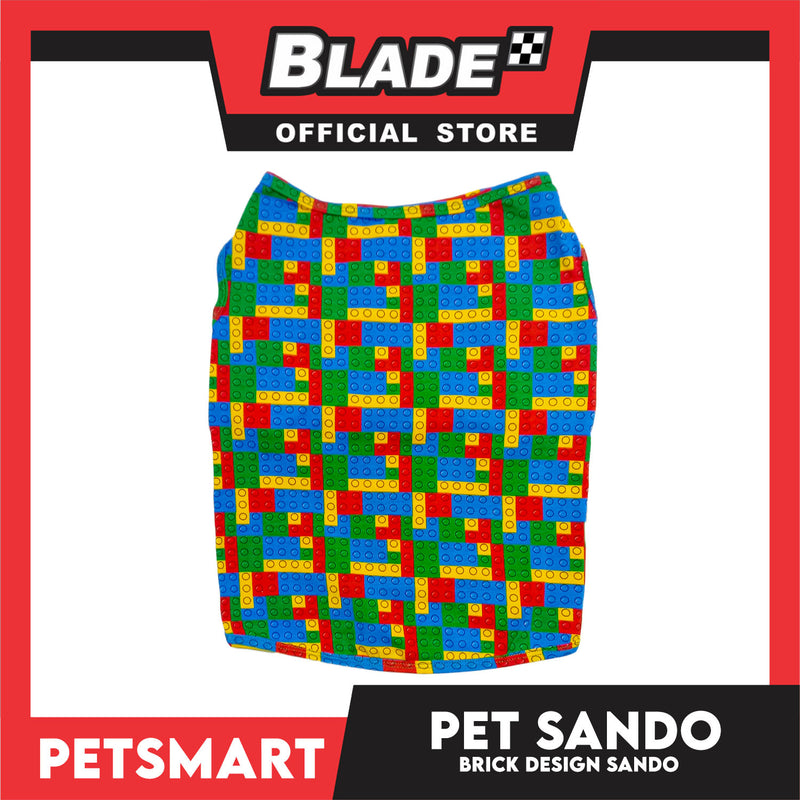 Pet Sando Brick Design, Piping Sando (Medium) Perfect Fit for Dogs and Cats