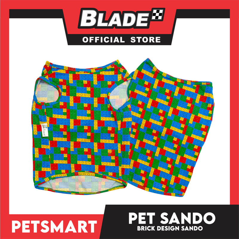 Pet Sando Brick Design, Piping Sando (Medium) Perfect Fit for Dogs and Cats
