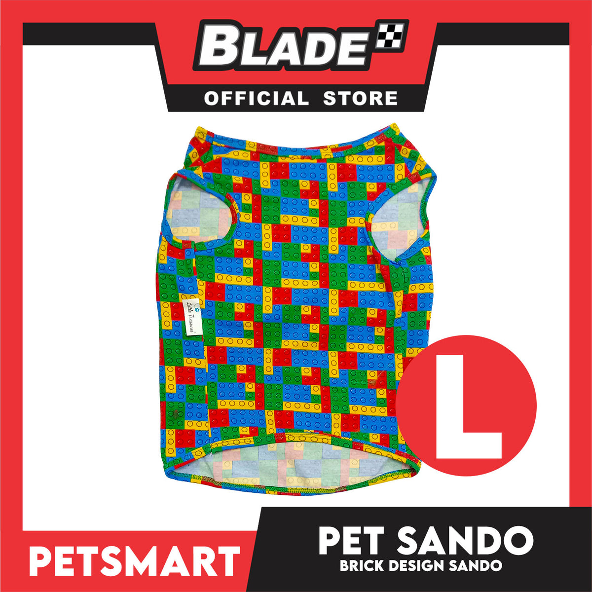 Pet Sando Brick Design, Piping Sando (Large) Perfect Fit for Dogs and Cats