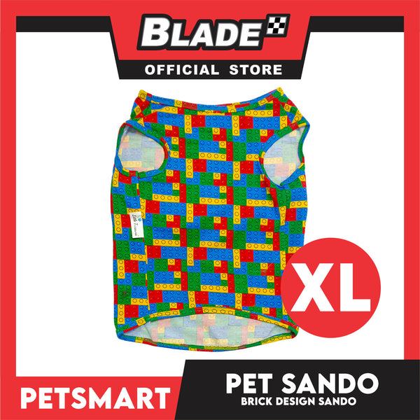 Pet Sando Brick Design, Piping Sando (XL) Perfect Fit for Dogs and Cats