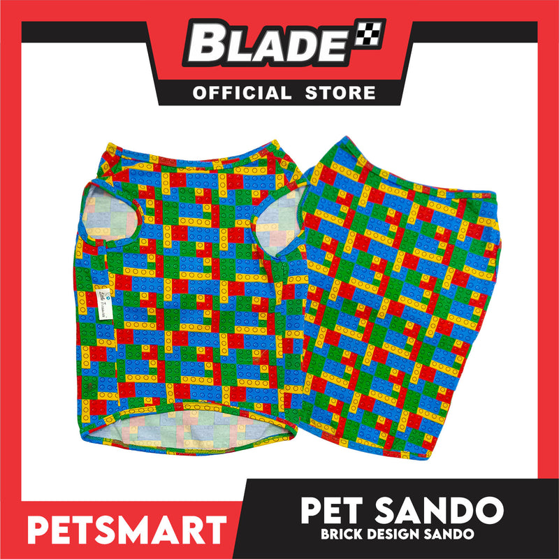 Pet Sando Brick Design, Piping Sando (XL) Perfect Fit for Dogs and Cats