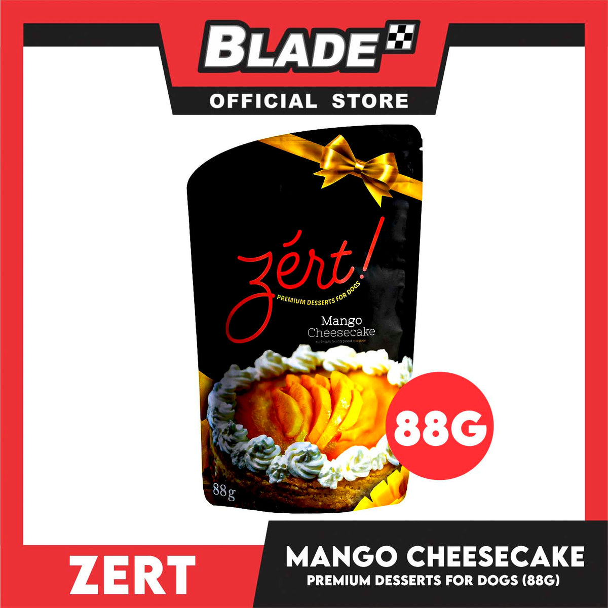 Zert Premium Desserts for Dogs 88g (Mango Cheesecake)