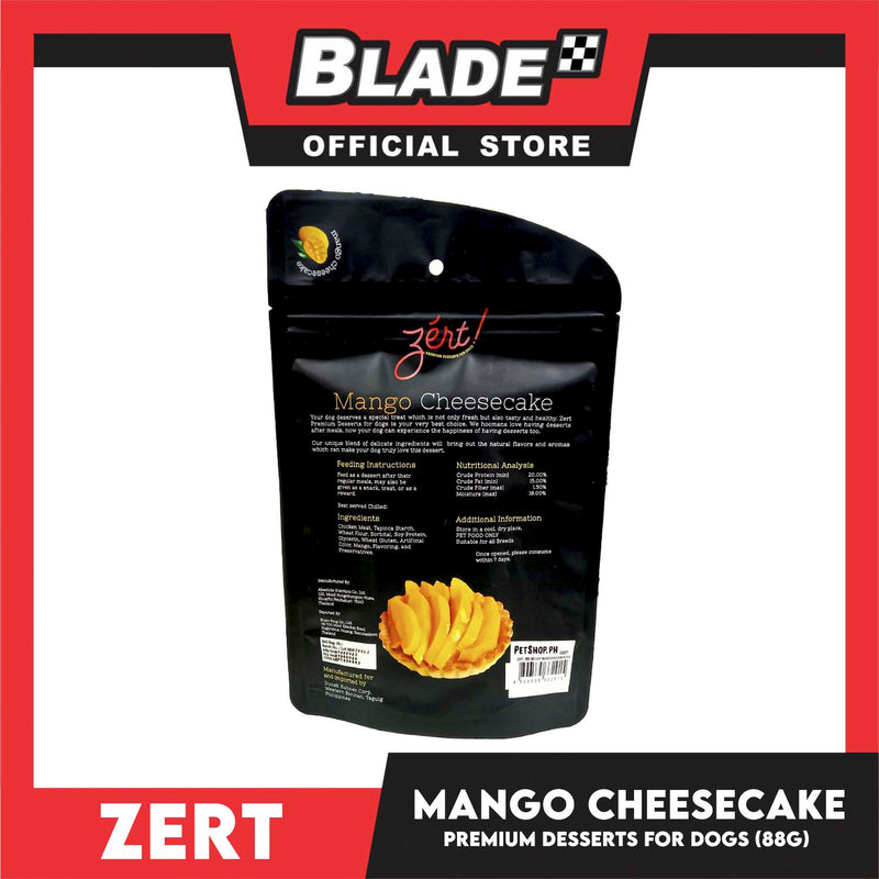 Zert Premium Desserts for Dogs 88g (Mango Cheesecake)