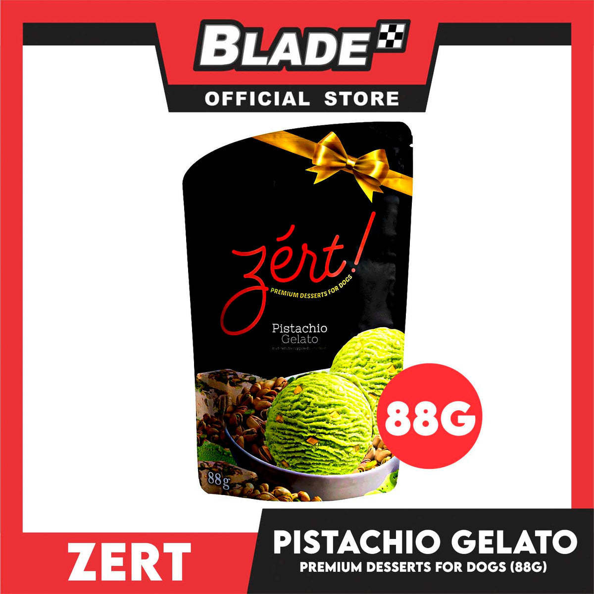 Zert Premium Desserts for Dogs 88g (Pistachio Gelato)