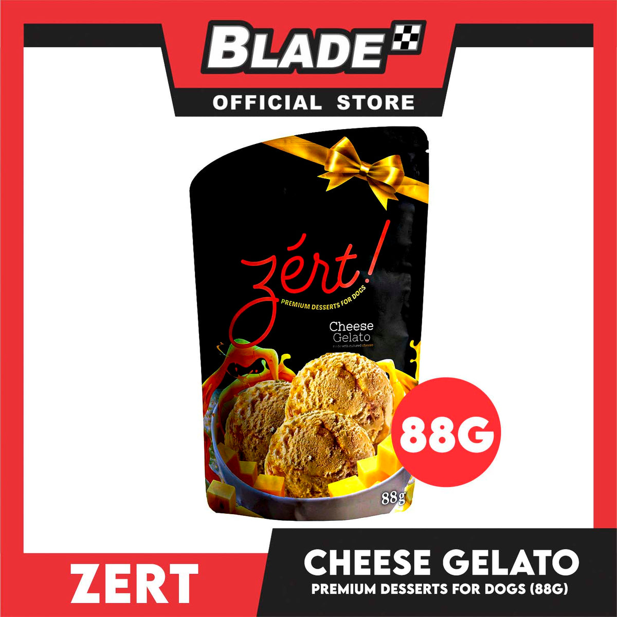 Zert Premium Desserts for Dogs 88g (Cheese Gelato)