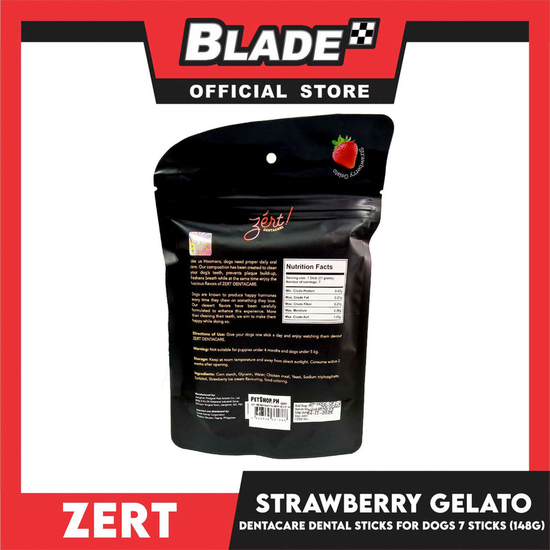 Zert Dentacare Dental Stick for Dogs 148g (Strawberry Gelato)