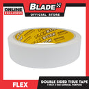 Flex Double Sided Tissue Tape 1 inch x 10m General Purpose