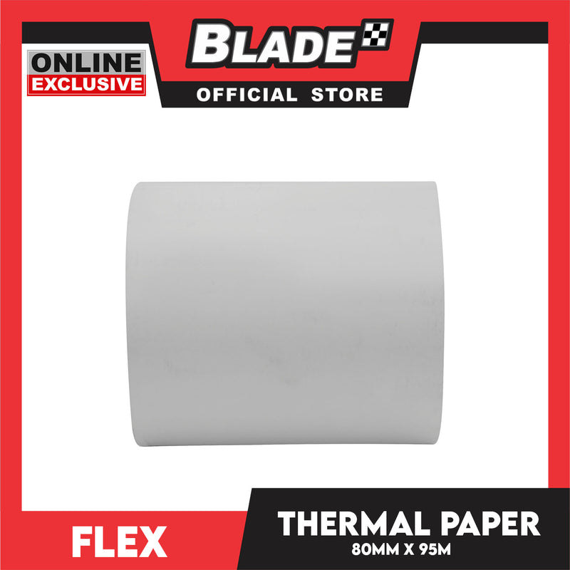 Flex Thermal Paper Rolls Cash Register POS Receipt Paper 80mm x 95mm