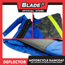 Deflector Motorcycle RainCoat, Coat and Pants Set with Reflective Stripes (Medium)