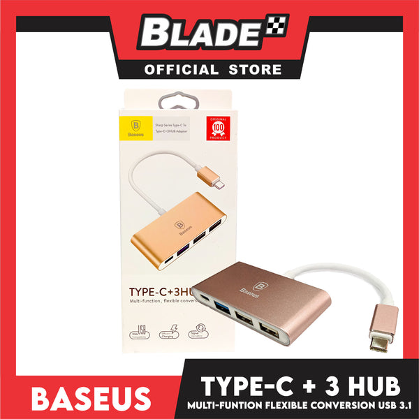Baseus Sharp Series Type-C to Type-C + 3Hub Adapter Multi-Function, Flexible Conversion