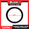 Catom Steering Wheel Cover Wave Red 370-380mm SJ-37 (Black/Red)