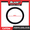 Catom Steering Wheel Cover Leather Porous 370-380mm SJ-38 (Black/Red)