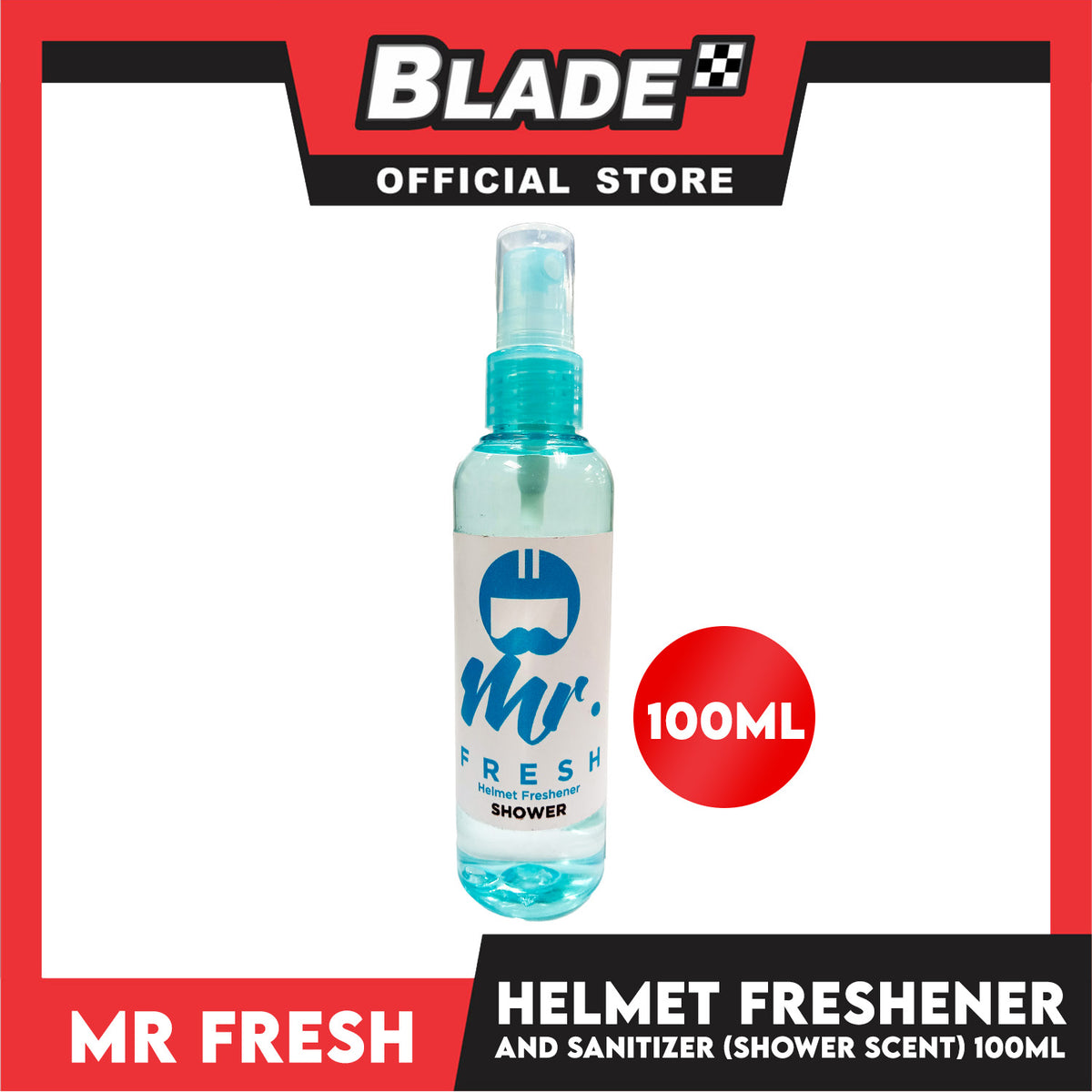 Mr. Fresh Helmet Freshener and Sanitizer (Shower)