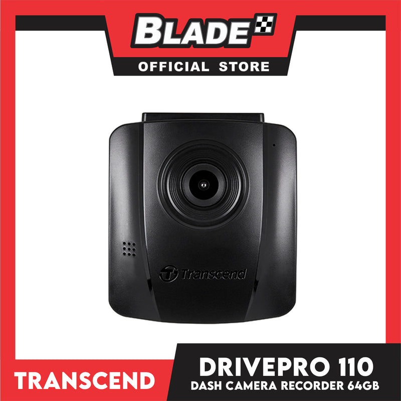 Transcend DrivePro 110 Dash Camera Recorder with Suction Mount 64gb DP110