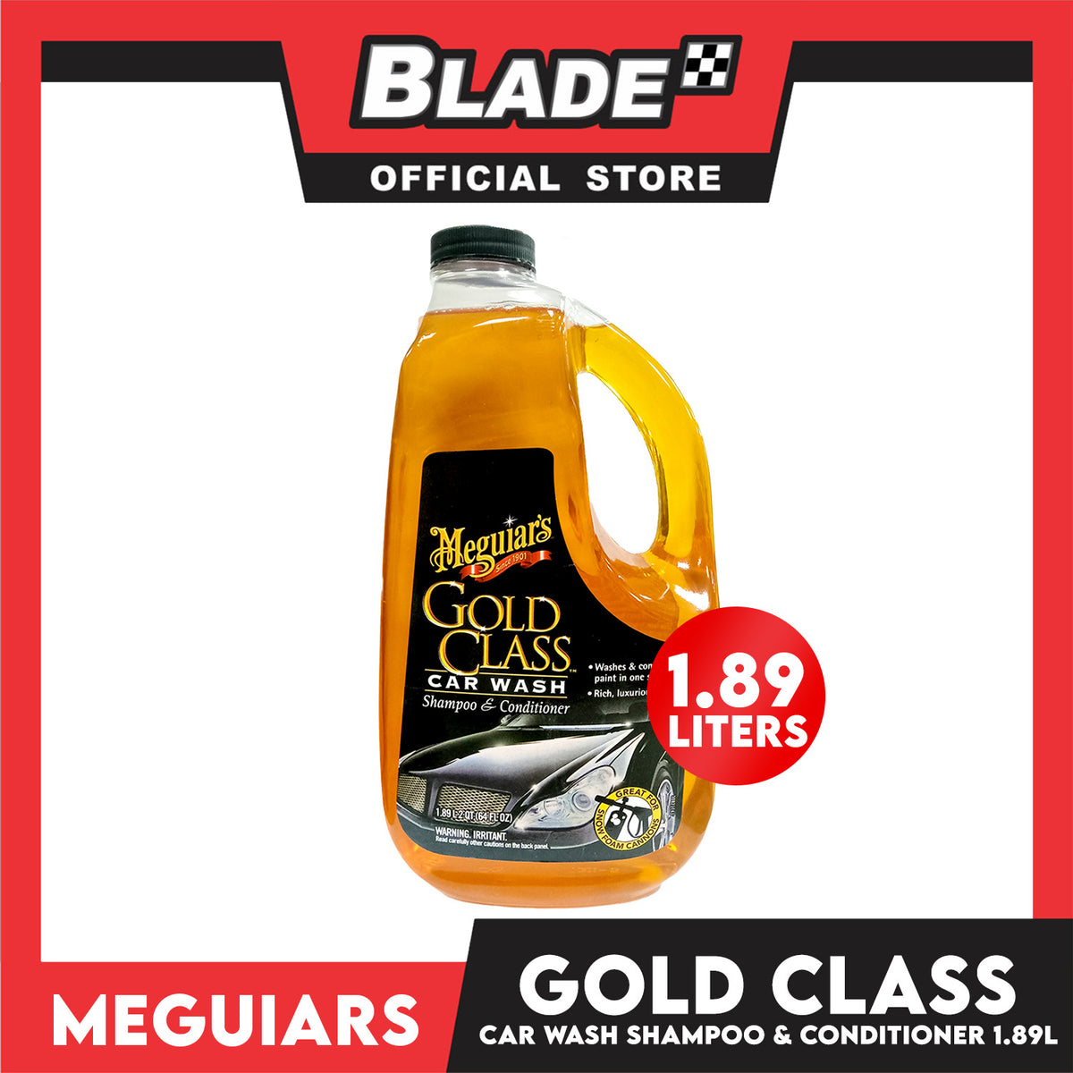 Mequiar's Gold Class Car Wash Shampoo and Conditioner 1.89L