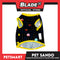Pet Clothes Character Design, Black with Yellow Piping Sando (Large) DG-CTN176L