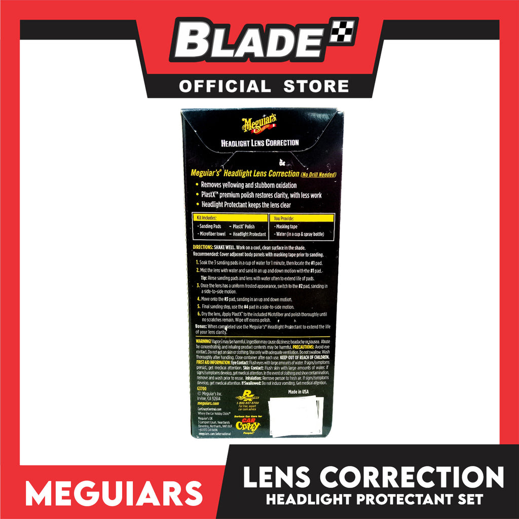 Meguiar's Headlight Lens Correction Kit, Crystal Clarity – blade.ph