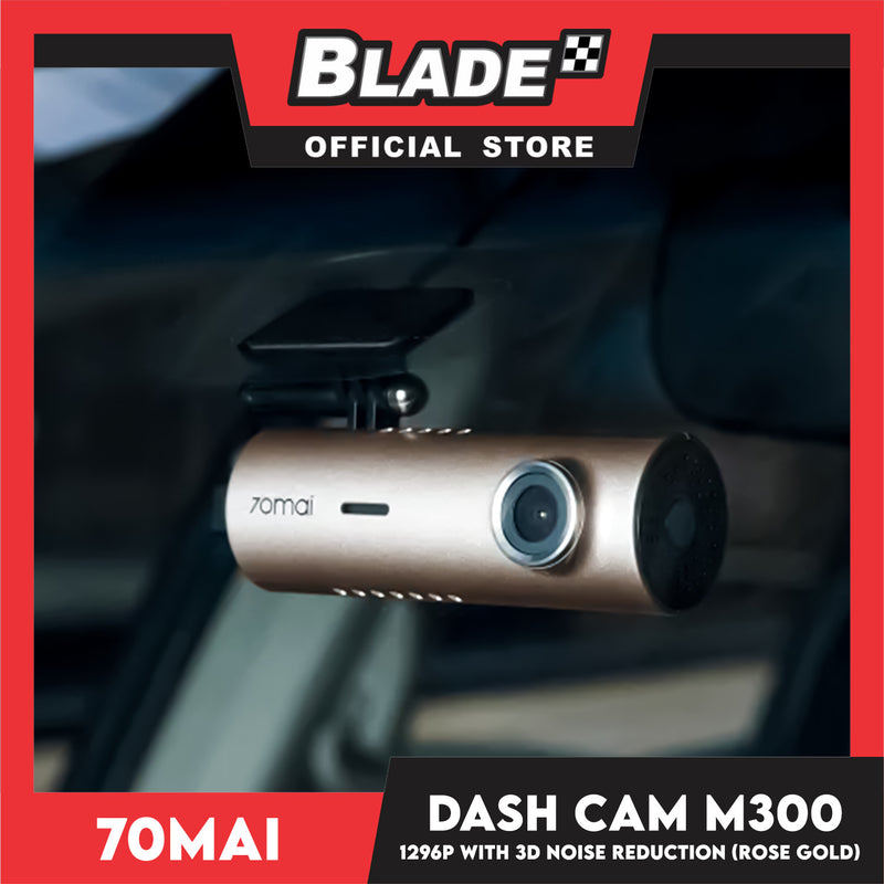 70mai M300 Dash Cam 3D Noise Reduction Rose Gold