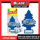 3pcs Little Trees Car Air Freshener (New Car) Hanging Tree Long Lasting Scent