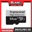 Transcend DrivePro 110 32gb DP110 Dash Camera Recorder with free 64gb Memory Card