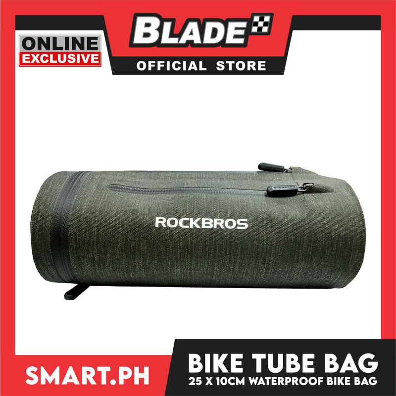 Rockbros Bike Tube Bag, Handlebar Bag Front Frame Bag Bicycle 25 x 10cm