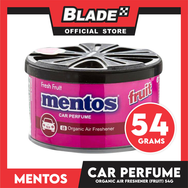 Mentos Organic Air Freshener, Car Perfume 54g (Fruit)
