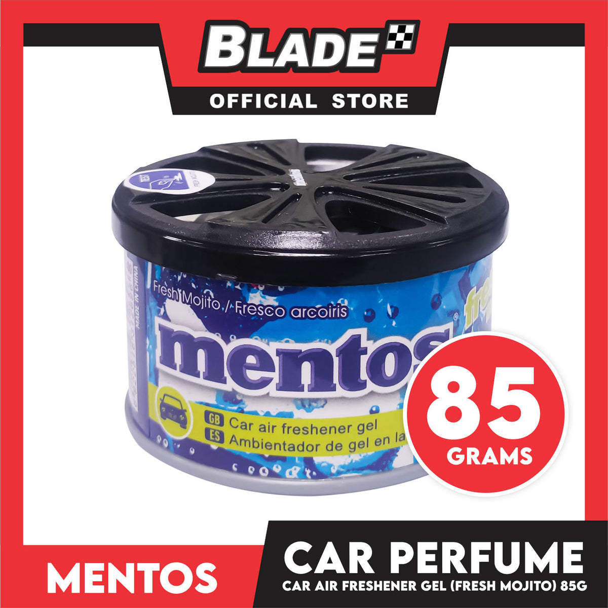Mentos Car Air Freshener Gel 85g (Fresh Mojito)