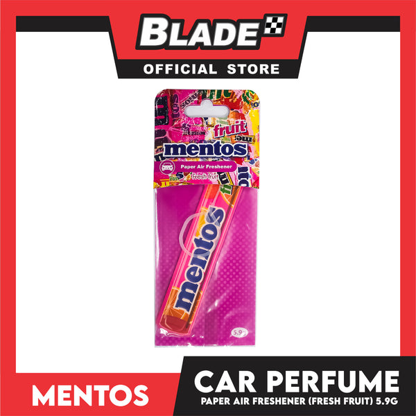 Mentos Paper Air Freshener, Car Perfume 5.9g (Fresh Fruit)