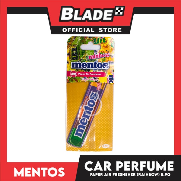 Mentos Paper Air Freshener, Car Perfume 5.9g (Rainbow)