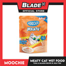 Moochie Meaty Cat Wet Food for Adult 70g (Tuna and Salmon Recipe in Jelly)