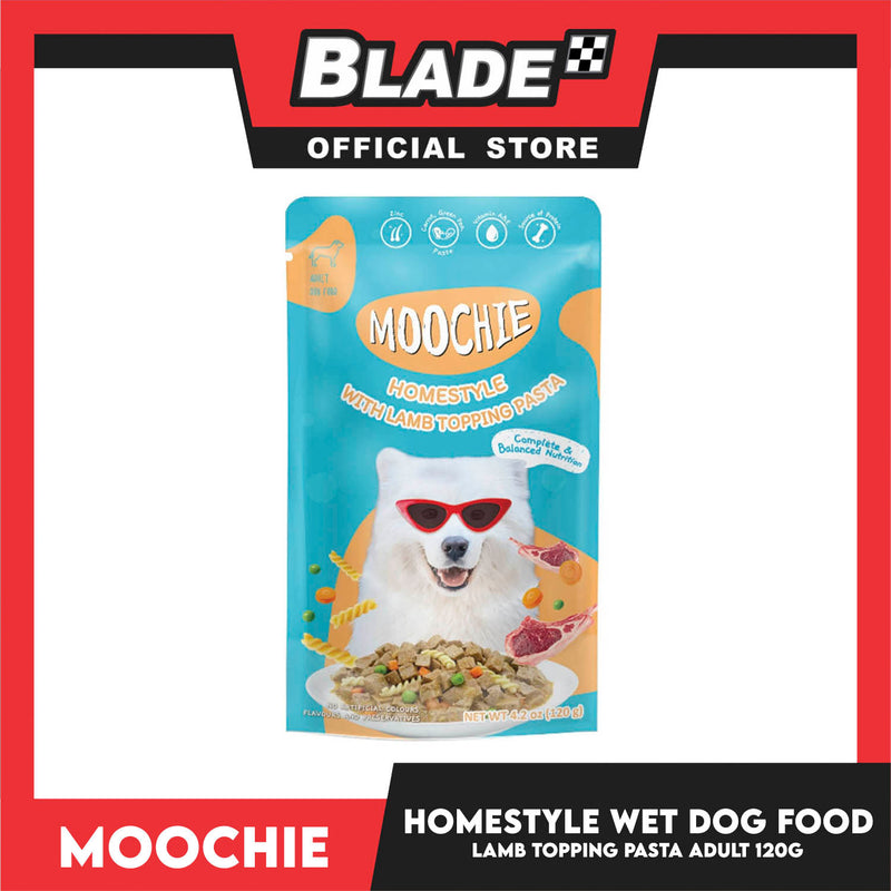 Moochie Ramo Moochie Dog Wet Food for Adult 120g (Homestyle with Lamb Topping Pasta ...