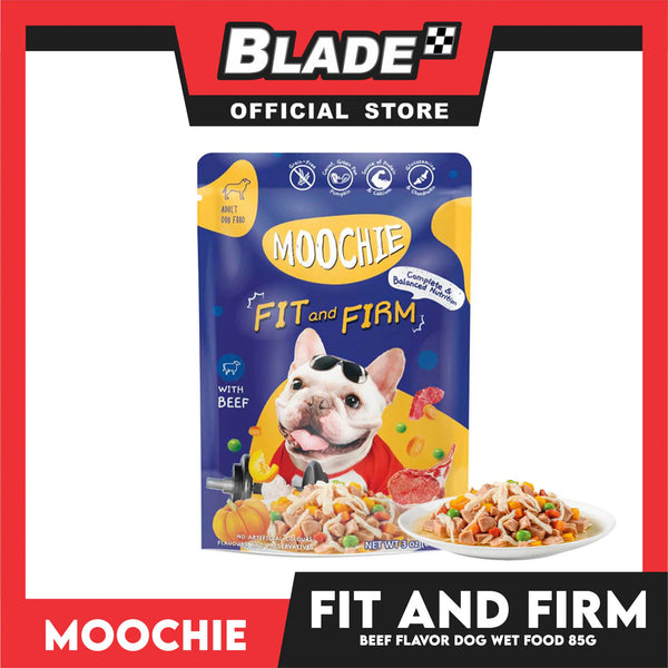 Moochie Fit and Firm Adult Dog Wet Food (Beef) 85g