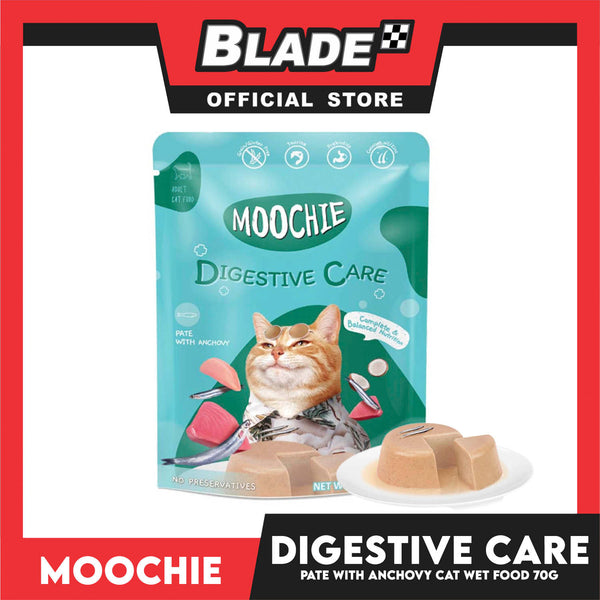 Moochie Digestive Care Adult Cat Wet Food (Pate with Anchovy) 70g