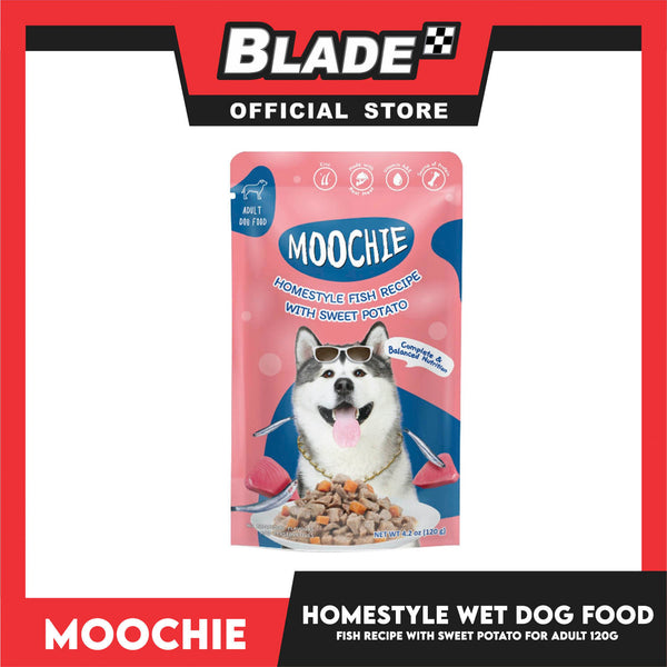 Moochie Dog Wet Food for Adult 120g (Homestyle with Fish and Sweet Potato)