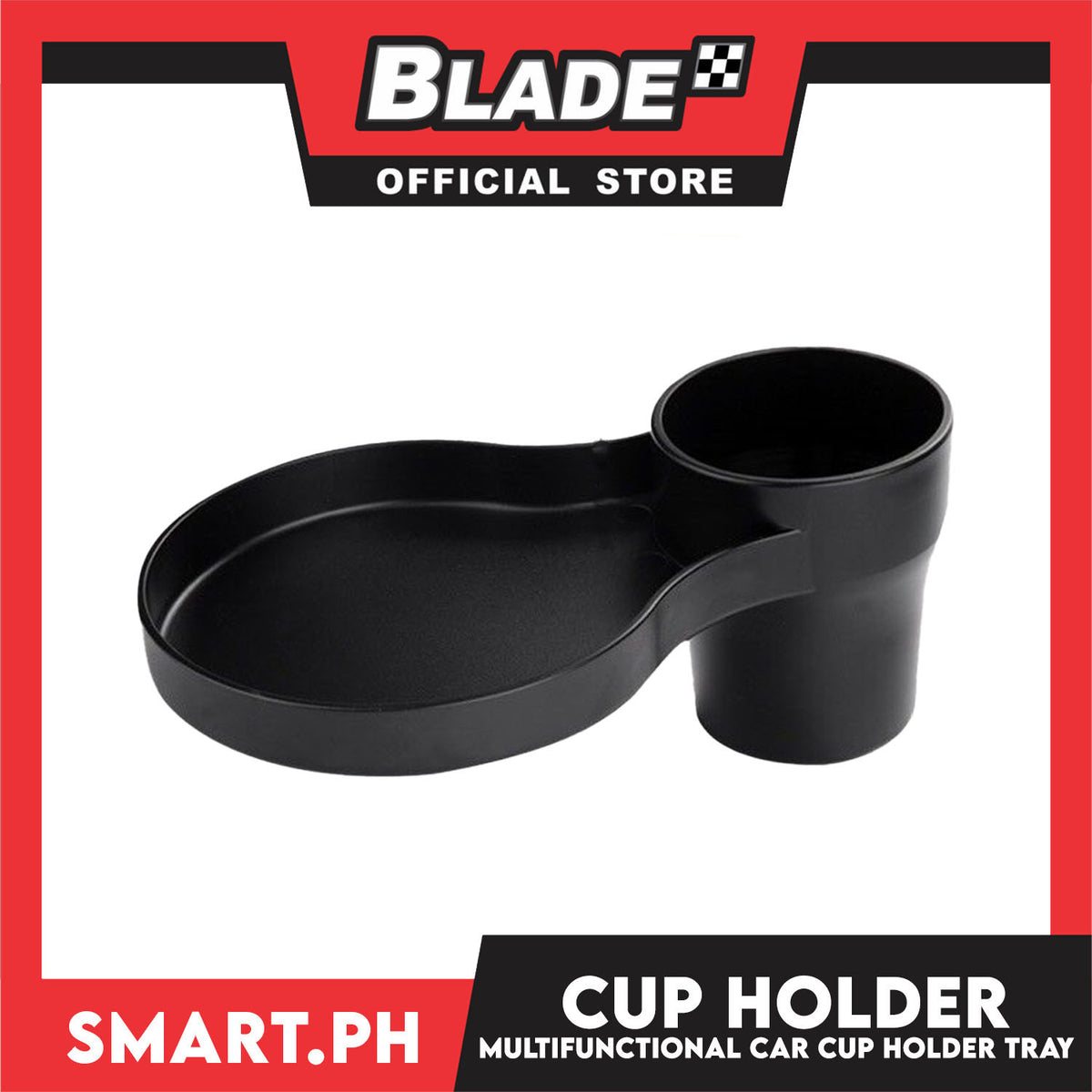 Cube On Car Multi Cup Holder Tray (Black)