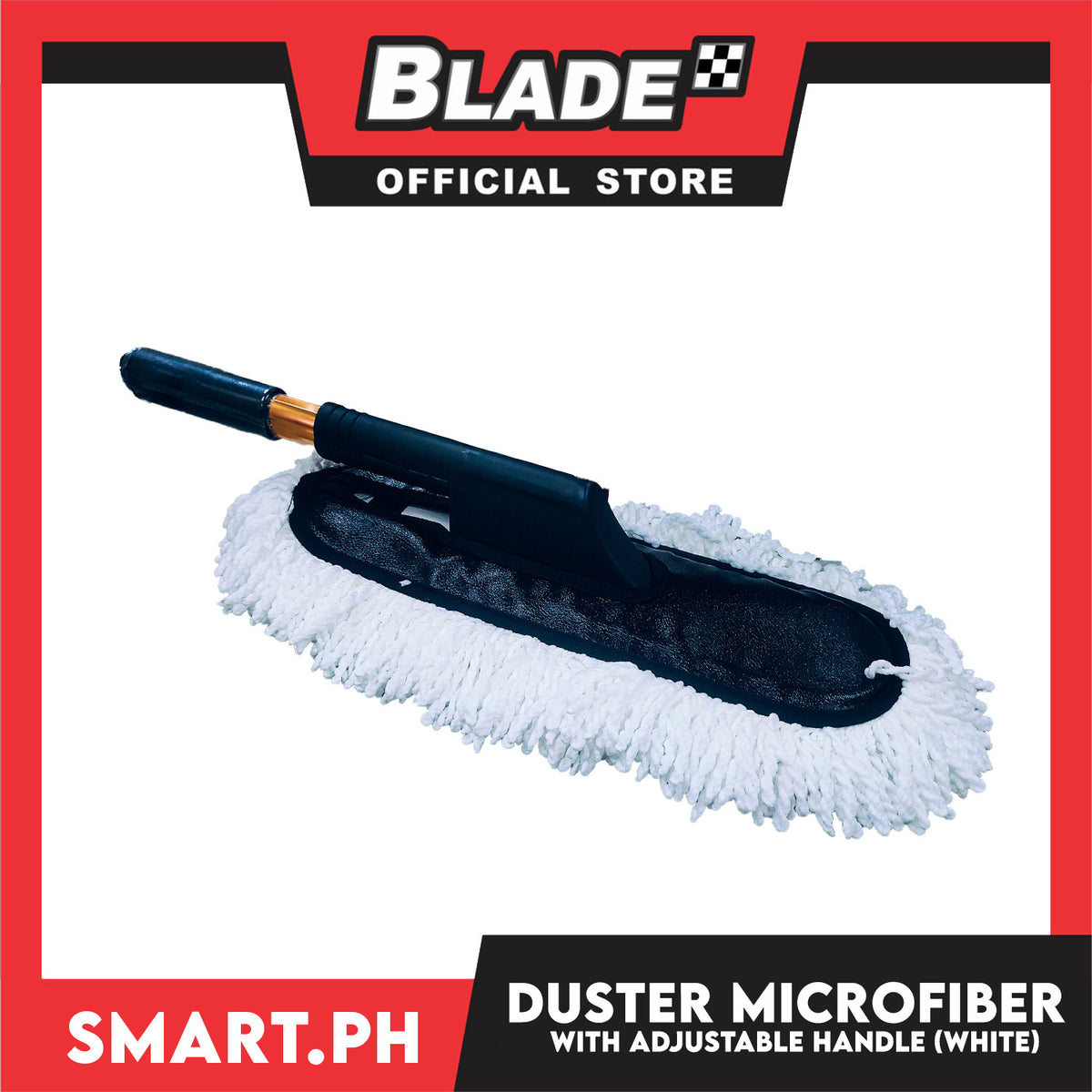 Microfiber Dust Cleaner With Handle (White) Multipurpose Use
