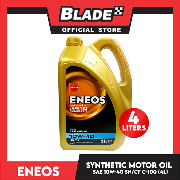 Eneos Synthetic Motor Oil SAE 10W-40 SN/CF for Gasoline and Diesel 4L
