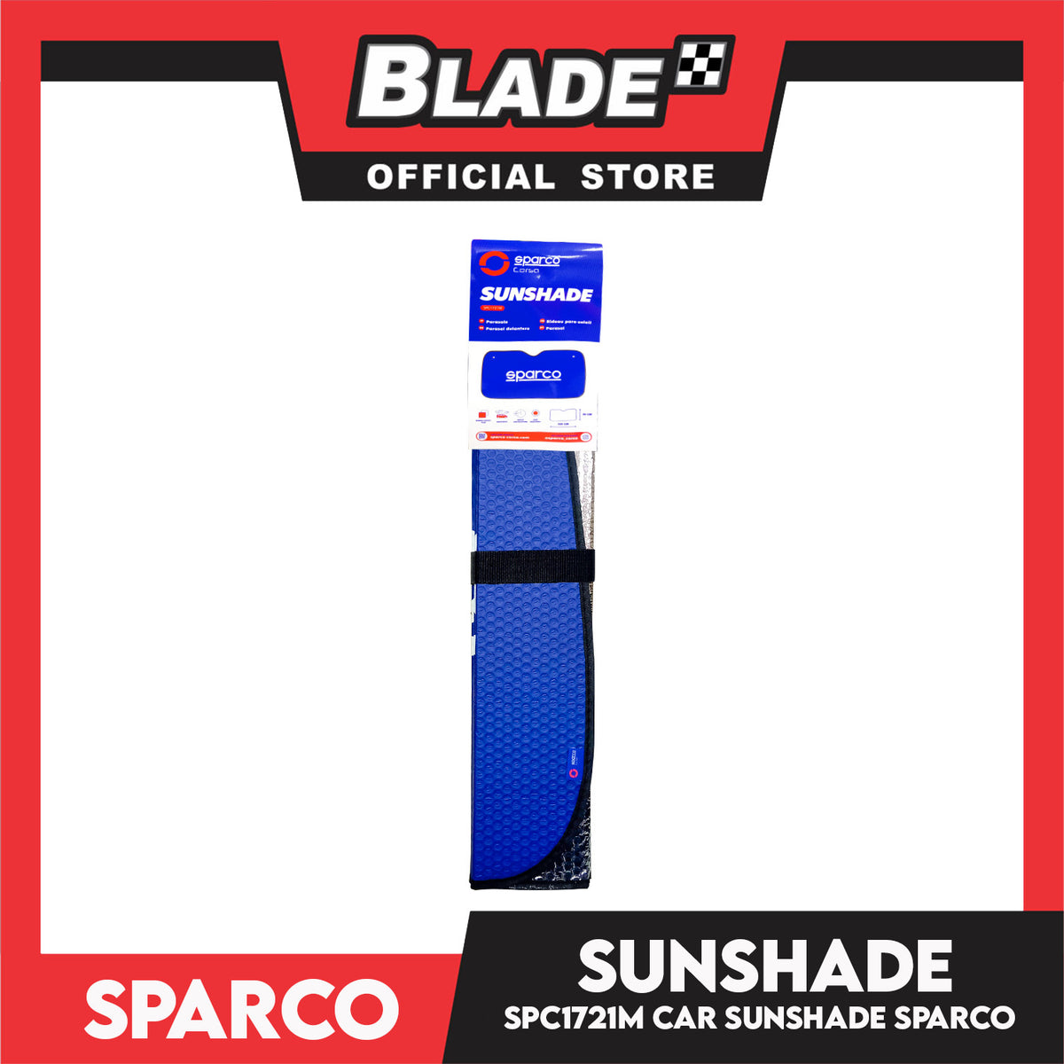 Sparco Car Sunshade SPC1721M 130x70cm