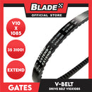 Gates Automotive Drive V-Belt Fan Belt Extend V10X1085 For Hyundai, Jeep, and Mitsubishi