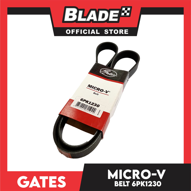 Gates Automotive Micro-V Fan Belt 6PK1230 For Toyota