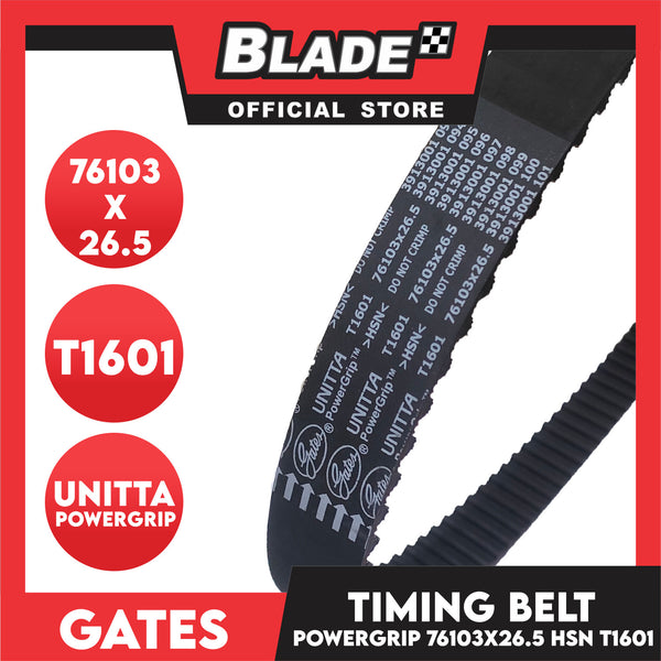 Gates Unitta PowerGrip Timing Belt T1601 76103 x 26.5mm 1pc for Ford, Mazda