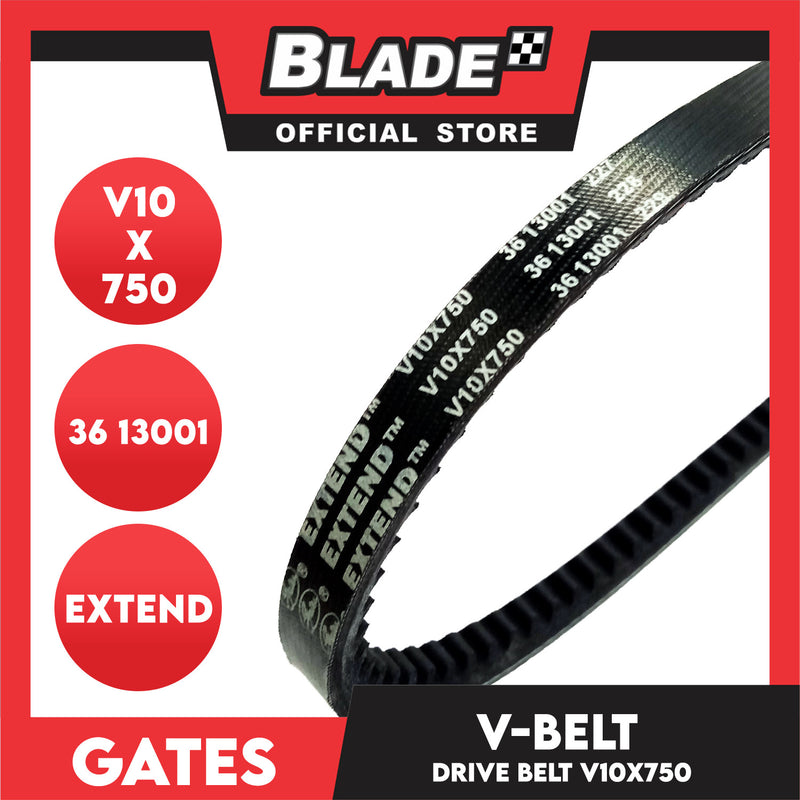 Gates Automotive Drive V-Belt Extend V10X750 For Suzuki and Mercedes-Benz