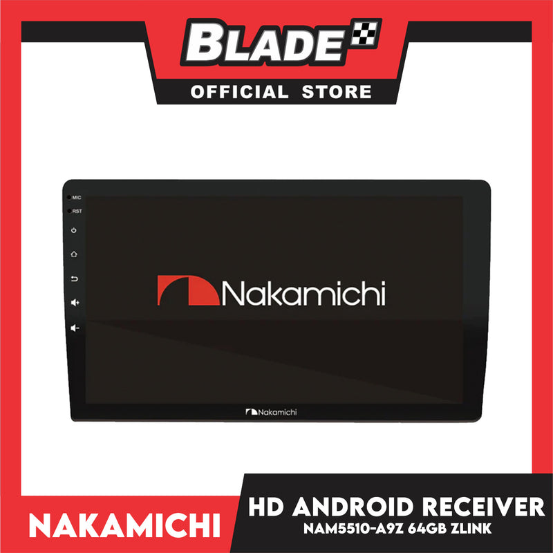 Nakamichi HD Android Multimedia Receiver 9'' Screen 4gb Ram + 64gb Storage NAM5510-A9Z