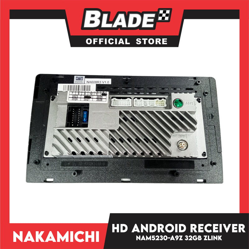 Nakamichi HD Android Multimedia Receiver 9'' Screen 2gbRam + 32gb Storage NAM5230-A9Z  Zlink