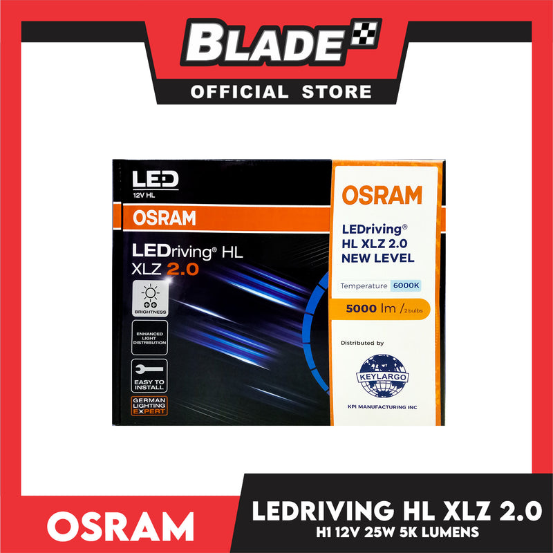 Osram LEDriving Headlight XLZ 2.0 5000lm 6000k 12V 23W H1 D6150CW P14.5s