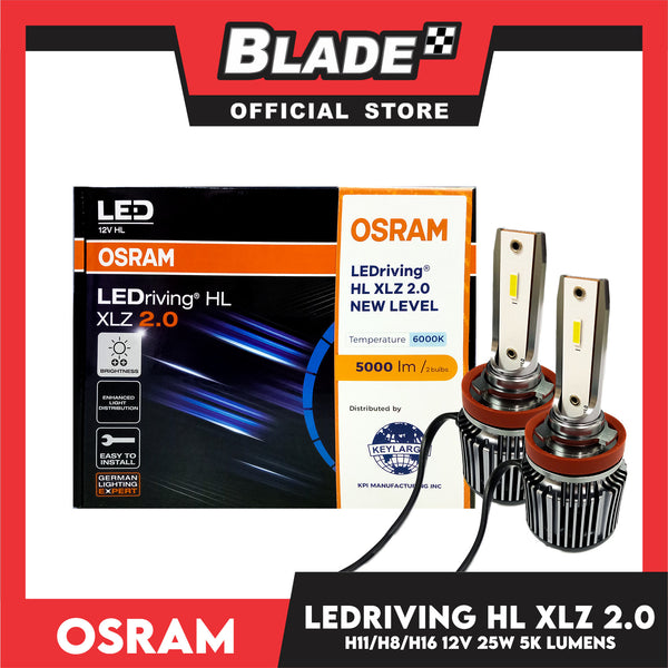 Osram LEDriving Headlight XLZ 2.0 5000lm 6000k 12V 25W H8 H11 H16 D6211CW PGJ19-x