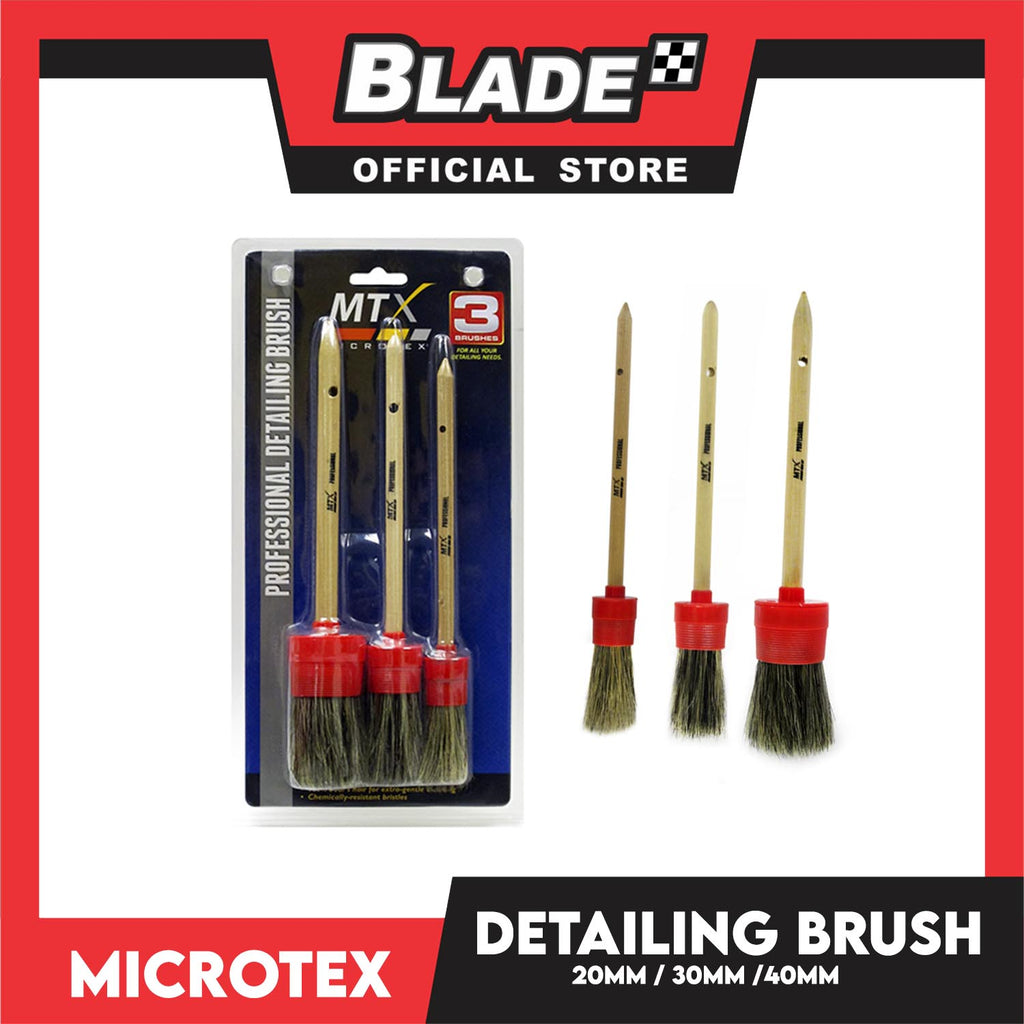 Microtex Professional Detailing Brush 3-Sizes (20mm, 30mm, 40mm) – blade.ph