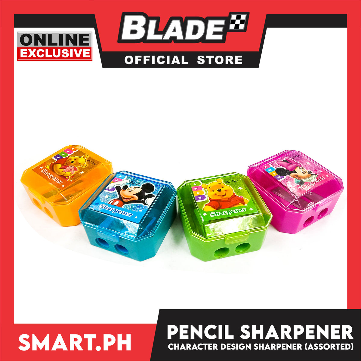 Gifts Sharpener Pencil Character Design (Assorted)